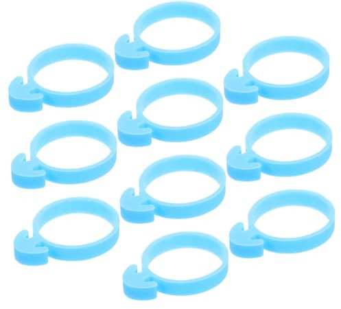 DOITOOL 10pcs Silicone Ring for Piping Bag Mashed Potato Piping Tool Cake Decorating Tools Bag Ties