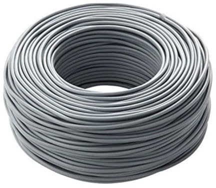 cordina, cavo elettrico, 25 metri, 6 mmq mm2, 1x6 mm, colore grigio, in rame, filo unipolare, conforme CPR, FS17, ideale per ristrutturazioni impianto elettrico per case e appartamenti