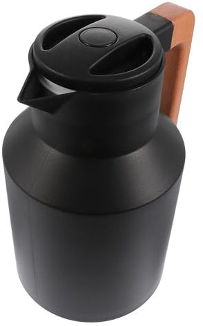 BESPORTBLE 1L Glass Lined Insulation Water Bottle, Portable Thermal Jug with PP and Silicone, Heat Preservation Kettle for Tea and Hot Water, Home Use