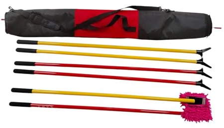KQFCAZRE Curling-spiel Pusher set mit Tragbaren Curling-spielstöcken Praktischem Aufbewahrungsbeutel Und Umfassendem Zubehör aus PP Material für