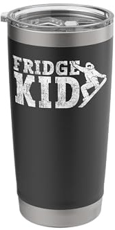 Snowboarding Snowboard Vintage Retro Fridge Kid Stainless Steel Insulated Tumbler