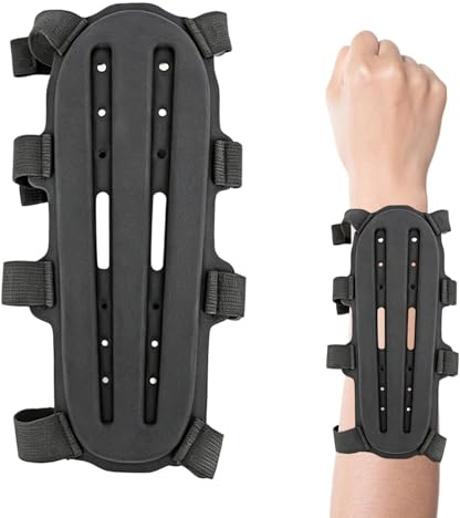 Skyddande armskydd för bågskyttar, Med Remmar Halkfritt Andningsbart Underarmsskydd, Bågskytte Underarmsskydd för Män, För Vuxna, Kvinnor Och Män Utomhus Måltavla Träning Bakgårdskurs Samt