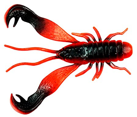 LMAB Finesse Filet Craw 4 cm, 7 cm, 10 cm - Gummiköder Angelköder - Gummi-Krebs für: Zander, Barsch, Hecht & Forelle - Zanderköder Barschköder - Kunstköder Creature Bait