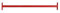 ESTEXO Reckstange Turnstange Klimmzugstange Kletterstange Turnreck Metallreck Gymnastik Gymnastikstange RAL3020 (Rot) 90 cm