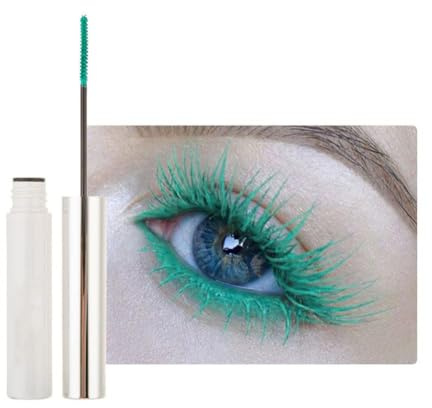 Colored Waterproof Mascara, Non-Dizzy Long-Lasting Mascara | Pinceau fin Cils, Bleu Blanc Rouge Violet Noir Vert Eyelash Eye Makeup