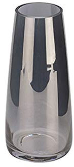 Hhmmei2024-23 Vase Rauchgrau/Bernstein/Farbe Transparente Glasvase Wohnzimmer Zuhause Couchtisch Schlafzimmer Arbeitszimmer Dekoration Moderne Vase 8,66 Zoll hoch Vasen für Blumen(B)