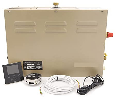 Stufa per sauna, 3KW-18KW di doccia a vapore autoprodotto commerciale Generatore di vapore portatile for il generatore di vapore for uso commerciale con controllo impermeabile e scarico automatico,Ri