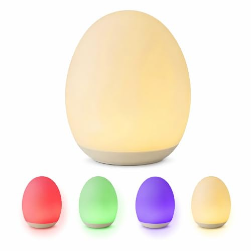 Mepham Luz nocturna LED para niños, recargable mediante USB-C, luz cálida y suave, diseño moderno de ABS, luz nocturna para habitación infantil y lactancia, nacimiento para niños y niñas