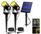 T-SUN Lampe Solaire Jardin Spot Solaire Lampe Solaire Extérieur Projecteur Solaire Exterieur avec Etanche IP65 pour Arrarbres, Jardin, Chemins, Pelouses, Terrasses (Jaune chaud 3000K)