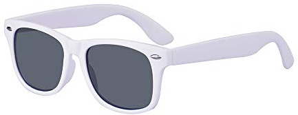 ALWAYSUV Kinder Bequem Polarisierte Sonnenbrillen für Jungen und Mädchen Alter 3-10 Brillenfassung Weiß