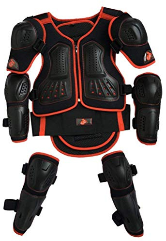 Ginocchiere per Gomiti del Gomito del Braccio della Colonna vertebrale della Colonna vertebrale del Torace per Bambini per Moto da Cross Skate Ski