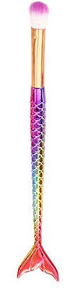 Cheeroyal ombretto pennello trucco pennello colorato fishtail ombretto pennello spazzola sirena Fishtail trucco pennelli Pro ombretto fondotinta correttore pennello pennello fard (1 pezzi)