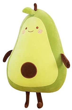 Tikwisdom Spielzeugkissen grüne Avocado, Alligator, Birne, Plüschtier, Schlafkissen, Puppe, 45 cm