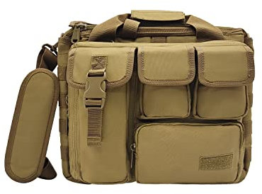TaktZeit Taktische Militär-Aktentasche aus Verbundstoff, weich und leicht, Laptoptasche für Freizeit oder Büro, Khaki