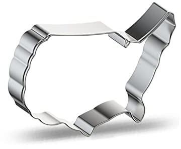 WJSYSHOP United States of America USA Map Shape Cookie Cutter