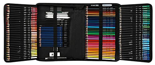 Färgpennor set, 182 delar, professionella konstnärsmaterial, 120 professionella oljepennor, 32 akvarellpennor, färgpennor, pennvässare, skiss, målningsverktyg för studenter, barn, hem, fest,