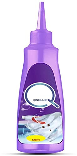 Active Enzyme Clothing Stain Remover, Active Enzyme Laundry Stain Remover, Clothes Stain Remover, Garment Stubborn Stain Cleaner, Stain Remover for Clothes, Red Wine, Ink, 120ml