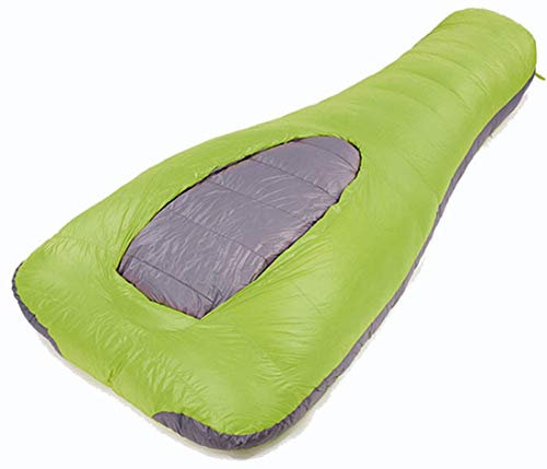 Schlafsäcke für Erwachsene, mumifizierter Gänsedaunenschlafsack für Erwachsene kann die Füße ausdehnen, ist leicht und dick, winddichter Winter-Camping-Wanderrucksack-Schlafsack