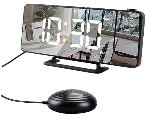MAGICLULU 1 Satz Wecker Schlaftrainer Uhr projizierbare Uhr Digitale Schlafzimmeruhr RGB-Fans Flip-Uhr große Digitaluhr Uhren für das Wohnzimmer Uhren Leuchtend Radio Kunststoffe