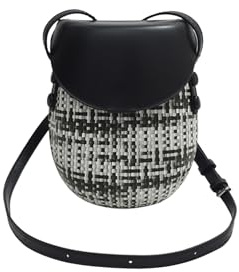 CORIOS Damen Klein Umhängetasche Handytasche PU Leder Schultertasche Handtasche Strohtasche Mode Tote Beutel Henkeltasche Elegant Tragetasche Henkeltaschen für Schulausflug Büro Alltag Schwarz
