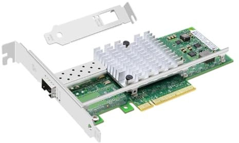 Sunmeit Carte réseau Ethernet 10 Gigabit Pci Express X8 X520-SR1 Adaptateur réseau SFP+ Simple / Double E10G41BTDA