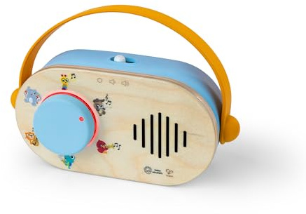 Baby Einstein + Hape Discovery Radio Toy Radio with Music & Lights, Ages 6 Months+