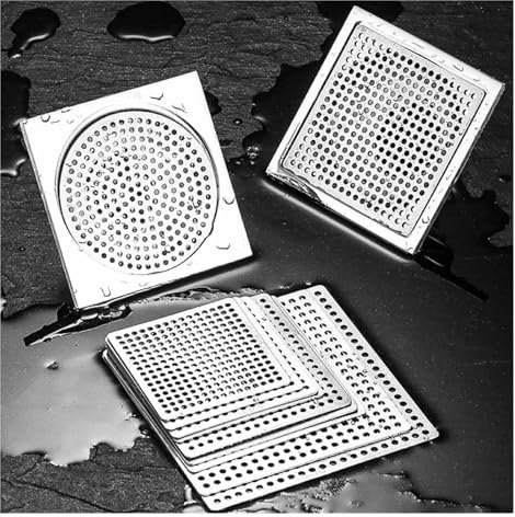 bodenablauf Haarstopper Badezimmer Bodenablauf Abdeckung Universal Anti-Verstopfung Waschbecken Sieb Dropship Badezimmer Zubehör Ablaufabdeckung(12.5x12.5cm)