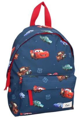 mybagstory - Sac à dos pour garcon cars bleu - Enfant - Ecole - Maternelle - Garderie - Cartable garçon - Bretelles réglables – Idée Cadeau – 31 cm