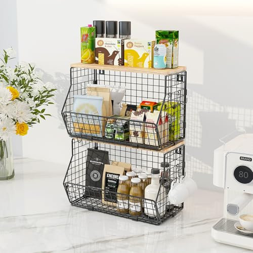 WELDUN Cesta de frutas de metal, cuenco de frutas colgante de cocina con colgador de plátano, estante de encimera de cocina, cestas de almacenamiento montadas en la pared para verduras, frutas, pan