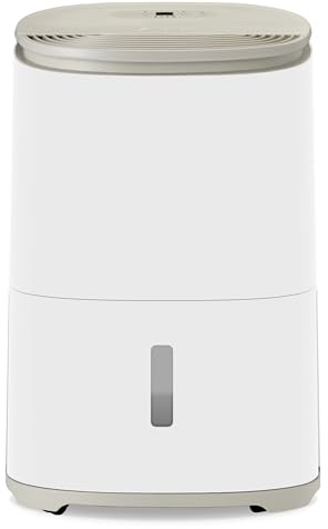 MeacoDry Arete® One 12L Warm Pebble Dual Dehumidifier & HEPA air purifier for smaller sized houses or flats - prevents damp and condensation - ultra-quiet, low energy, laundry mode- five year warranty