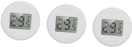 POPETPOP 3pcs Submersible Fish Tank Thermometer Digital Aquarium Thermometer Large Lcd Display Suction Cup for Easy Mounting