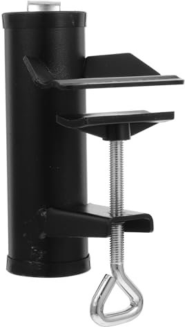 PAMINGONO Outdoor Umbrella Clamp Holder Einstellbarer Sonnenschirmständer Für Balkon Und Terrasse Stabiler Parasol Clip Für Tischmontage Langlebige Konstruktion Mattem Upgrade