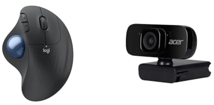 Logitech Ergo M575S ratón & Acer FHD Conference Webcam