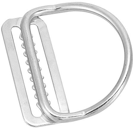 SPYMINNPOO Underwater Diving Slide Buckle Lightweight Stainless Steel Weight Belt Keeper Easy to Use for Divers Silver 1 Piece