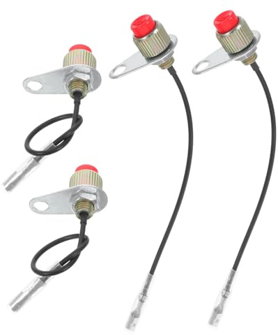 UPKOCH Interruttore Spegnimento Accensione Arresto per Tosaerba e Decespugliatore, Set 4 Pezzi Controllo Prato Resistente e Duraturo per Giardinaggio Esterno