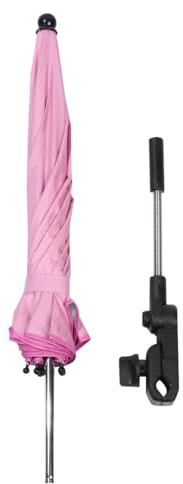 LOEFLIFA Ombrello per Passeggino Protezione Uv, Ombrellone Rosa per Ragazzo Ragazza, Accessorio Resistente per Esterni, Facile da Installare, Protezione Solare per Ragazzo Ragazza