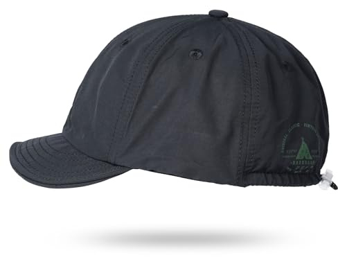 Clakllie Short Brim Cap for Men 6 Panel Baseball Cap Unstructured Dad Hat Casual Short Peak Cap Polo Style Running Hat