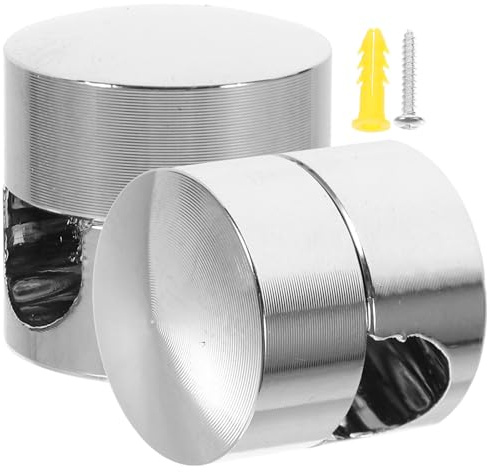 GALPADA Ganchos para Colgar Lámparas de Techo de Aluminio Plata, 2 Piezas Superficie Lisa y Uso Versátil para Decoración del Hogar