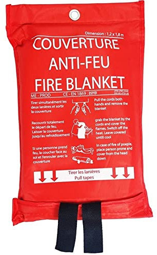 Couverture anti-feu 1,20 X 1,80 M Etui souple