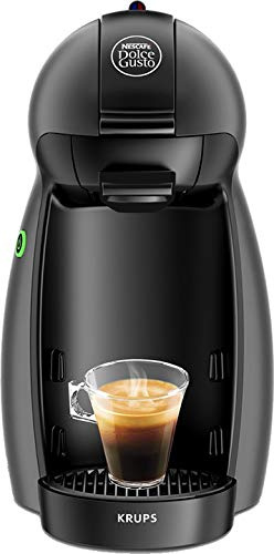 Krups KP 100 B Dolce Gusto Piccolo - Cafetera de espresso (32 cápsulas), color gris