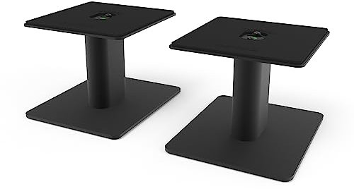 Kanto SP6HD Universal Desktop Speaker Stands - 6 Inch - 2 Pack - Steel (Black)