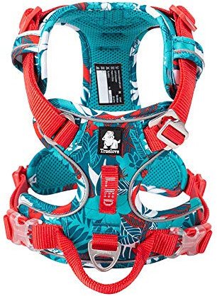 WINHYEPET True Love No-Pull Hundegeschirr, verstellbare Außenweste Reflektierendes Nylon-Geschirr für weiche Haustiere Hund Geeignet Kleine Mittelgroße Rassen TLH5653 (Amouflage Blau, M)