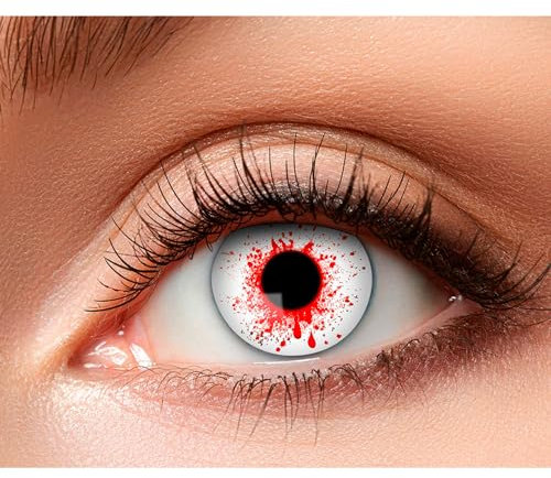 Boland - Lenti a contatto colorate senza ricetta, 2 pezzi settimanali, carnevale, festa a tema, Halloween