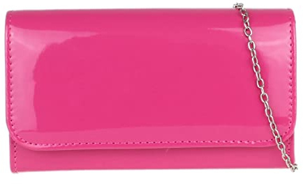 Girly Handbags Plain Glossy Clutch Bag