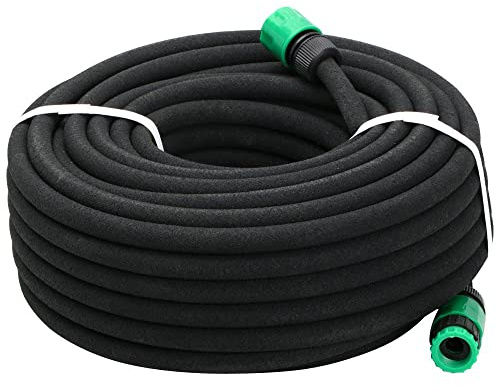 Abician Tuyau d'arrosage Diamètre Intérieur 12 mm Extensible de Jardin Tuyau Microporeux Flexible Irrigation Goutte à Goutte 50 m