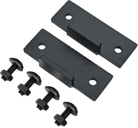 Ioensy - Juego de bisagras de reparación para unidad de disco, tapa a prueba de polvo, pestañas de reparación premium, soportes de bisagras, tapa, negro