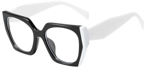 AOOLIA Katzenauge Lesebrille, Groß Modisch Blaulichtfilter Brille, Acetat Rahmen Lesebrillen für Damen