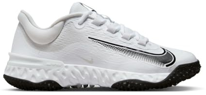Nike Nike Alpha Huarache Elite 4 Turf Chaussures de softball pour femme, Blanc | Noir, 41 EU