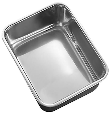 Zerodeko Plato Profundo De Acero Inoxidable Bbq y Preparación De Alimentos Para Reuniones Familiares Camping y Fiestas Al Aire Compacto y Ligero