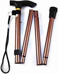 Walking Stick Easy Folding Adjustable Aluminium Cane for Men Women, Lightweight Collapsible Sticks Extandable Height, Flexible and Durable Mobility Aids Plain Multi Colors